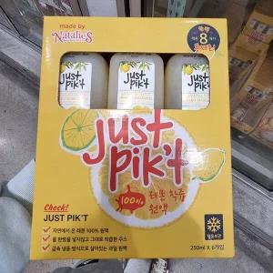 저스트 픽 레몬 착즙 주스 250ml x 6 / 원액 에이드 칵테일