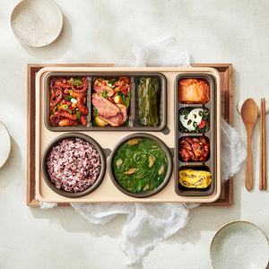 본도시락 [건강한상] 명이오리구이 매콤낙지 한상