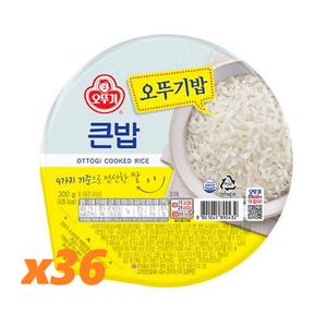 오뚜기 맛있는 백미 큰밥 300g x 36개