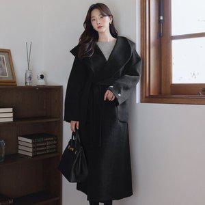 [시크라인] 라르크 숄 카라 울 핸드메이드 코트
