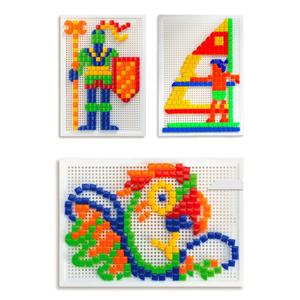 미니버튼블럭 패그보드액자 블럭그림그리기 300pcs 4살소근육장난감