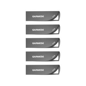 GARMESE 32GB USB 3.0 플래시 드라이브, 5팩 방수 금속 메모리 스틱, 슬림 썸 드라이브 휴대용 펜 키체인 홀 스타일리시한 컴퓨터용 점프 드라이브 /자동차 /스마트 TV