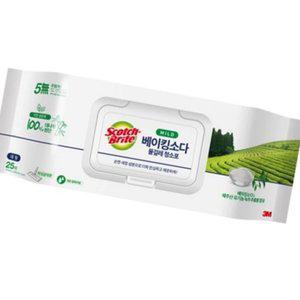 베이킹소다 청소포 물걸레 대형 25개 물행주 막대걸레 일회용 바닥