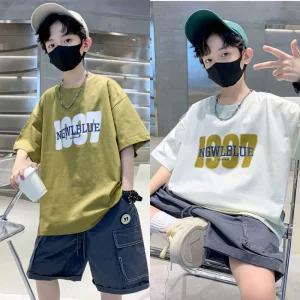 남아 주니어 라운드1997 여름 반팔 카고 반바지 상하