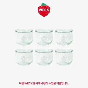 [WECK]튤립 744(580ml)유리병 6개 / 뚜껑옵션