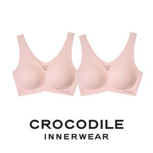 [크로커다일] 감탄브라 소프트핏 쉘론 V넥 패드일체형 브라2종 로즈베이지 CDWBR5M07_2