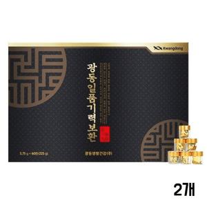 광동 침향환 홍삼 녹용 일품 기력보환 60환 2개 (쇼핑백포함)
