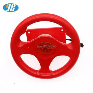 레이싱 3D 스윙 머신 FI CAR 게임 액세서리 플라스틱 스티어링 휠 2 3Pin 커넥터