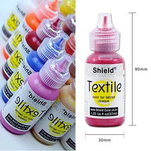 KC인증 쉴드 텍스타일 패브릭 염색 물감 37ml 낱색 50색 DIY