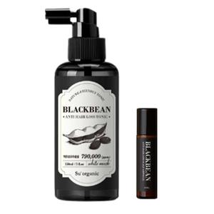 수오가닉 블랙빈 탈모완화 헤어토닉 화이트머스크향 150ml + 두피앰플 10ml