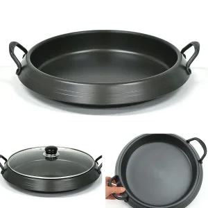 식당 테이블 쭈꾸미 닭갈비 볶음냄비 업소용 버섯전골 부대찌개 경질코팅팬 음식 볶음팬