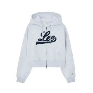 LEE 우먼 유니온 아플리케 후드 집업 라이트 그레이 LE2403HZ61LG 150691
