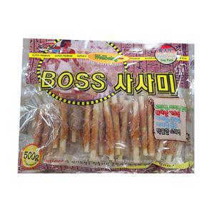 써니 보스 스틱사사미 껌 (500g)개간식 강아지 개껌 애견 애완 반려 강아지사 애사
