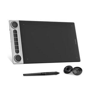 디지털 아트 및 그래픽 디자인을 위한 듀얼 다이얼이 장착된 HUION Inspiroy 다이얼 2 블루투스 무선 드로잉 태블릿, Mac, Windows, Linux, Android와 호환되는 무배터리 스타일러스 PW517