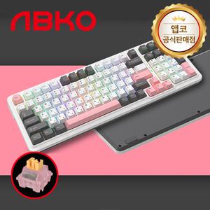 [국내정품] 앱코 AK99 유무선 블루투스 3모드 기계식 키보드 핑크 저소음 피치축 V3