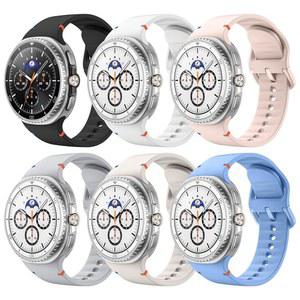 삼성 갤럭시 워치 8 밴드 40mm 44mm/갤럭시 워치 8 클래식 46mm, 남성용 노 갭 소프트 실리콘 스트랩, S/M, BLK+WH+LG+PK+LB+STL에 호환되는 아스토르고스 6팩 스포츠 밴드