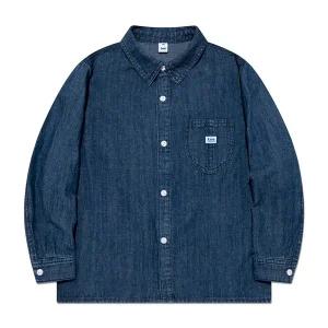[Lee Kids](센텀시티점)베이직 데님 셔츠 인디고미디움 LK2501SH02IM