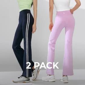[젝시믹스] (2PACK) 컴포트파인 트랙라인 부츠컷 레깅스 (XFK1LL1501)