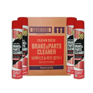 크린텍 전문가용 대용랑 브레이크 파츠 클리너 700ml 15개 1박스 자동차 금속 부품 오일 분진 세척 탈지제