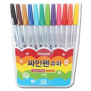 모나미 싸인펜 슈퍼 12색