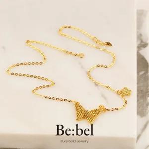 순금목걸이 7.5g 24k 여자 디자인 나비 비벨 두돈 2돈