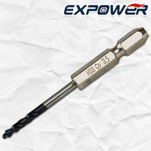 이엑스파워 M3.5 ETL-35H 육각 임팩 스마트 스텝 드릴 타공 천공 알루미늄 스텐리스 목공 목재 드릴날