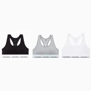 Calvin Klein Jeans 여성 모던 코튼 레이서백 브라렛 F3785AD