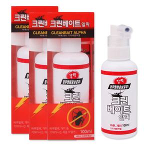 크린베이트 알파/100ml/개미약/바퀴벌레약/3개/빈대/벼룩