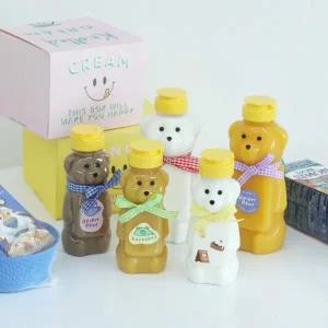 [갓샵]베어 보틀 병 곰돌이 물병 [500ml 소스통 양념통 휴대용 물통 꿀통 페트병 공병 꿀병 투명 플라스틱