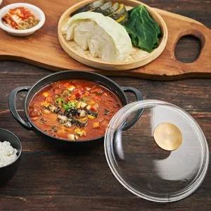 베카 시즈닝 무쇠 알라딘팟 18cm+유리뚜껑