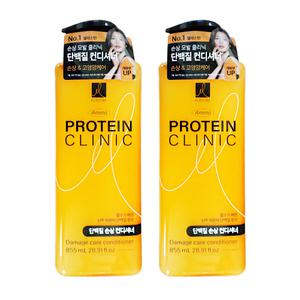 엘지 엘라스틴 아미노 프로틴 클리닉 단백질 손상 케어 컨디셔너 855ml 2개 헤어 린스