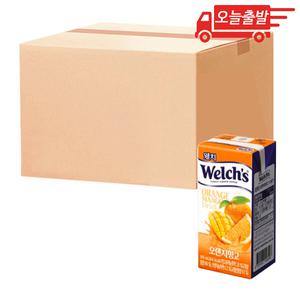 오늘출발 웰치스 오렌지망고 드링크 190ml 24개