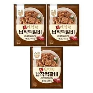 신임꺽정납작떡갈비1000g x 3팩