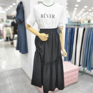 [비지트인뉴욕]사이드 스트링밴딩티어드롱스커트VA6SR77i_US