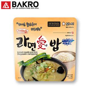 라면애밥 나가사끼 짬뽕맛 전투식량 비상식량 간편식 즉석식품 라면 밥 등산용