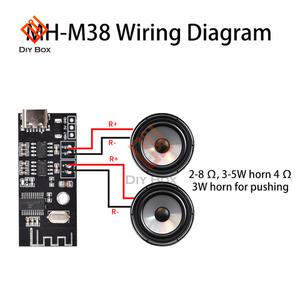MH-MX38 무선 디코더 보드 Bluetooth 5.1 오디오 모듈 마이크로 USB Type-C 5W  증폭기 MP3 Verlustfreie