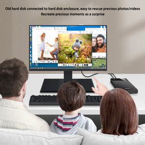 3.5인치 HDD 인클로저 USB 3.0 - SATA 하드 드라이브 케이스 SSD 외장형 솔리드 스테이트 디스크 간편한 설