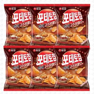 먹태맛과자 먹태고추장마요맛과자 50g 포테토칩 포테토칩시리즈 먹태고추장마요맛 6개 50g