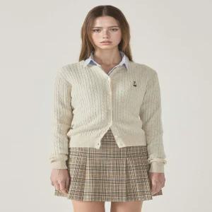 [후아유]Steve High Gauge Wool Cable Cardigan WHCKF2225F_CC