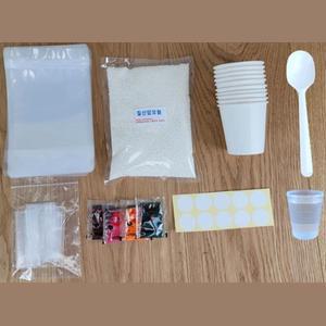 10인용 눈꽃 그림 시온 스티커 질산암모늄 쿨팩 만들기 키트 기초과학 에어컨 여름특강