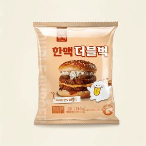 한맥버거 더블벅 햄버거 더블패티 210G 5팩