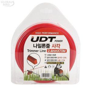 UDT예초기액세서리 나일론줄 2.4mm70M(사각형) 1EA 소모품