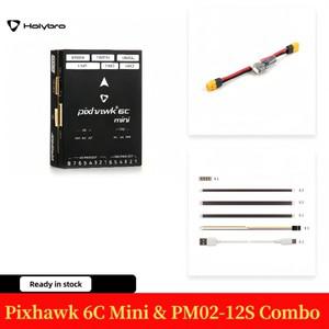 Holybro Pixhawk 6C 미니 비행 컨트롤러, STM32H743, PM02 V3 12S  PM06 14S 전원 모듈 및 M9N  M10 GPS, R