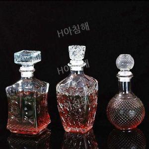 양주발렌타인 무료 배송 고급 1000 밀폐 유리 와인 병 빈 흰색 자기 양조