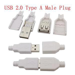 10 개 USB 커넥터 C타입 / 마이크로 2.0 A 수 암 조립 어댑터 DIY 납땜 데이터 충전 플매트 카펫 러그 소켓
