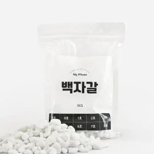 마이플랜트 백자갈 5kg 소포장 화분 조경 어항 정원 인테리어 장식돌