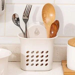 물빠짐수납걸이 접착식 물빠짐 다용도 선반 1P 주방 수저통 수세미