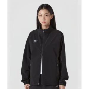 UMBRO 액티브 올라운드 에어홀 스탠넥 바람막이 자켓 블랙(UQ123SJK22)