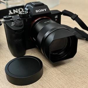 소니 Carl Zeiss Sonnar FE1.8/55 FE 55mm F1.8 ZA /E 24mm / RX1R 용 금속 캡 총검 사각형 렌즈 후드