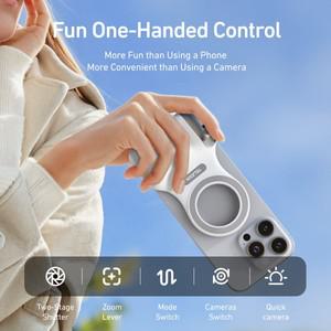 TELESIN Fun Shot 자기 그립 슈팅 보조 iPhone13 14 15 16 용 원격 제어 핸들 삼성 S24 S25 Ultra 샤오미 H